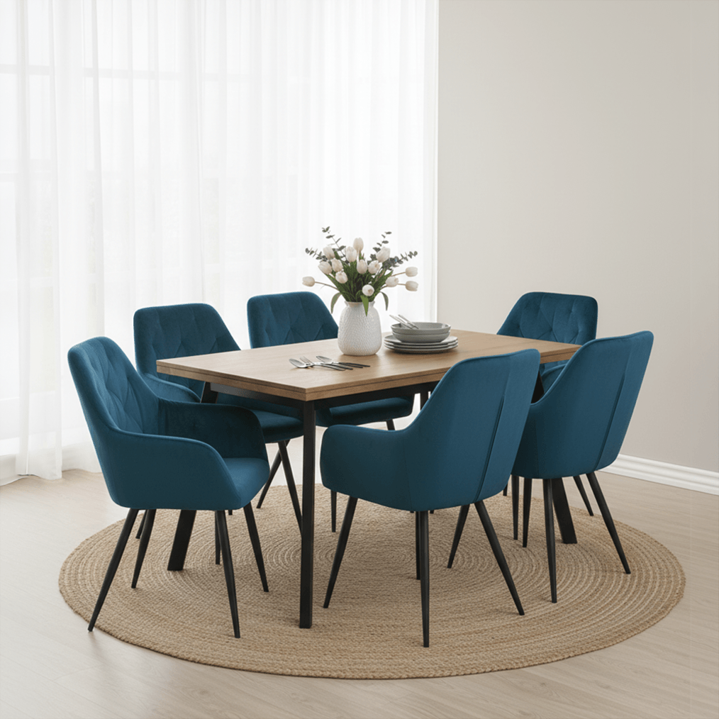 Fotoliu de design, material Velvet turcoaz, VERIO NEW — imaginea 4