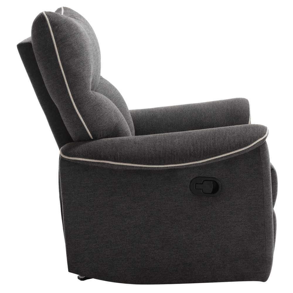 Fotoliu relaxant, gri inchis/gri deschis, NADER — imaginea 5