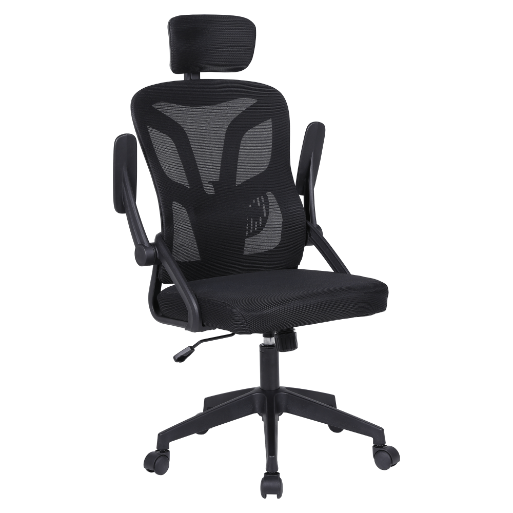 Scaun de birou, negru, SEDOS — imaginea 2