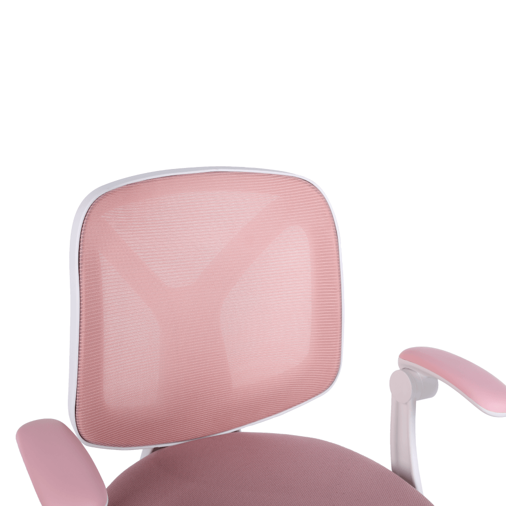 Fotoliu de birou, roz/alb, SOLARI — imaginea 14