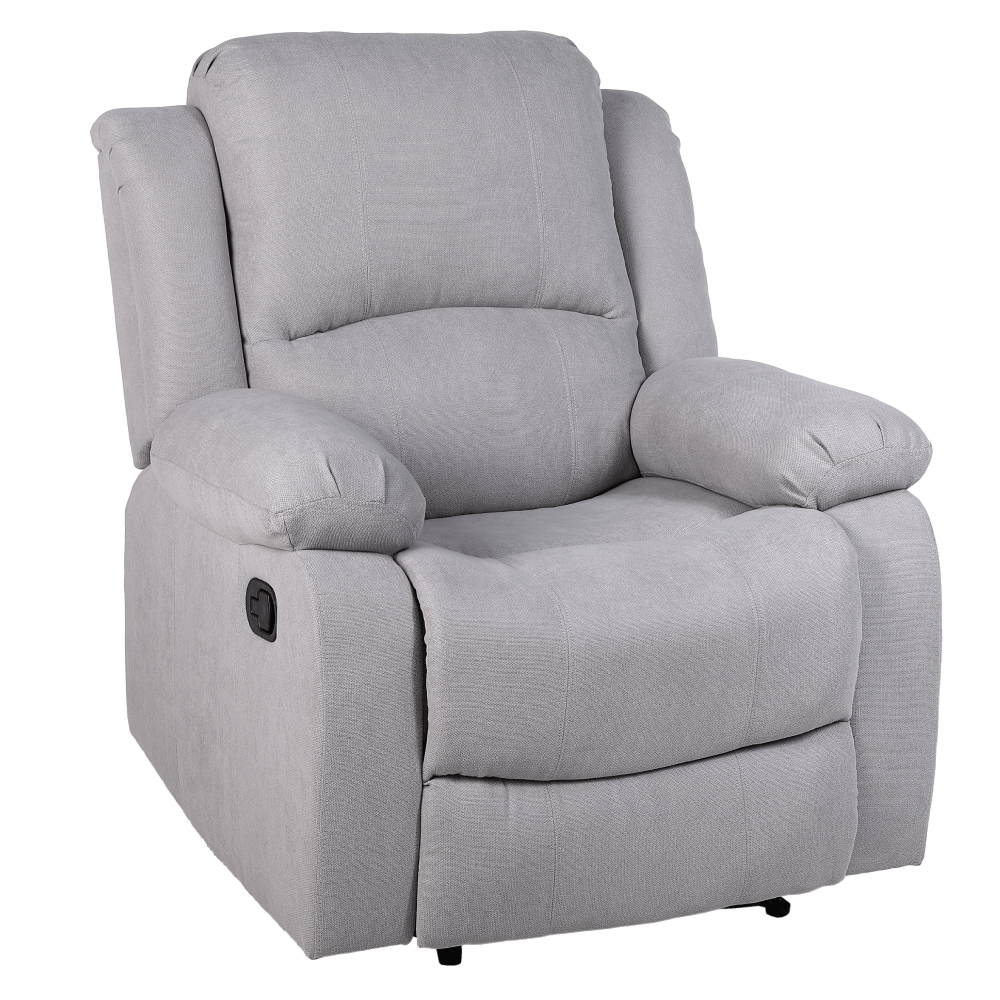 Fotoliu relaxant reglabil, material gri deschis, ASKOY NEW — imaginea 6