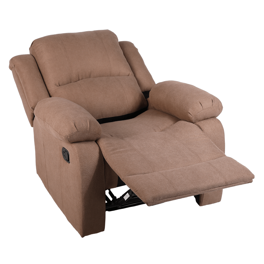Fotoliu relaxant reglabil, material maro, ASKOY NEW — imaginea 9