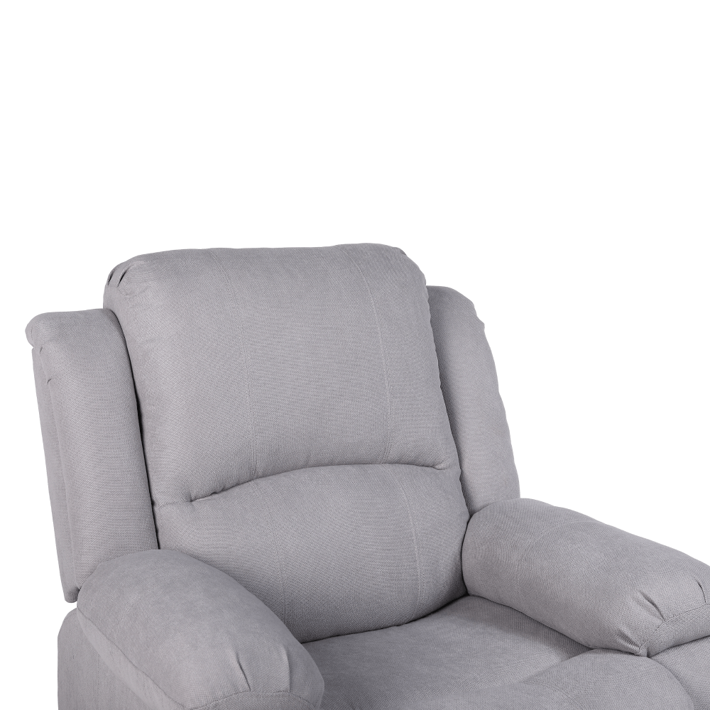 Fotoliu relaxant reglabil, material gri deschis, ASKOY NEW — imaginea 7