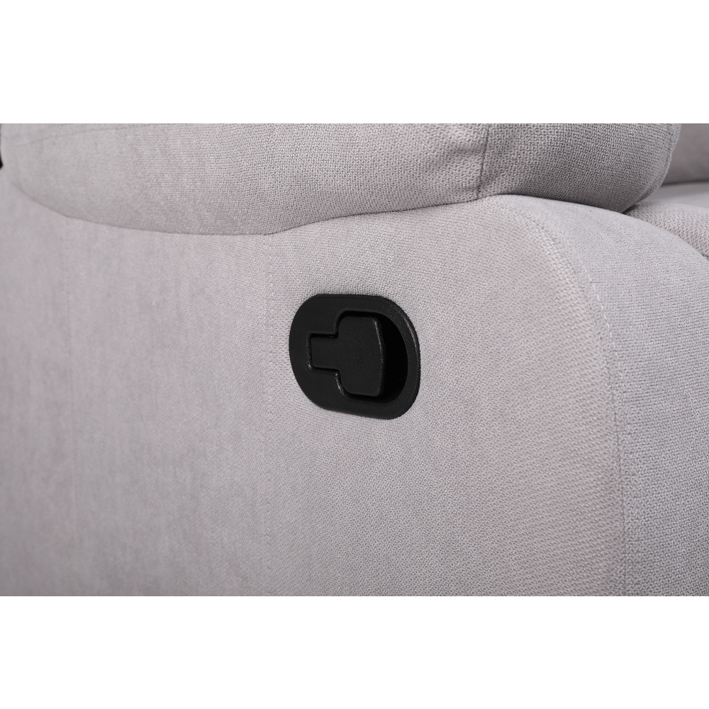 Fotoliu relaxant reglabil, material gri deschis, ASKOY NEW — imaginea 10