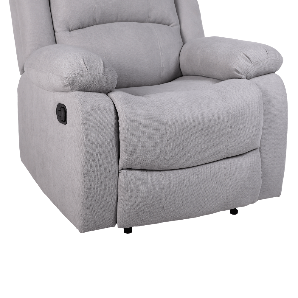 Fotoliu relaxant reglabil, material gri deschis, ASKOY NEW — imaginea 11
