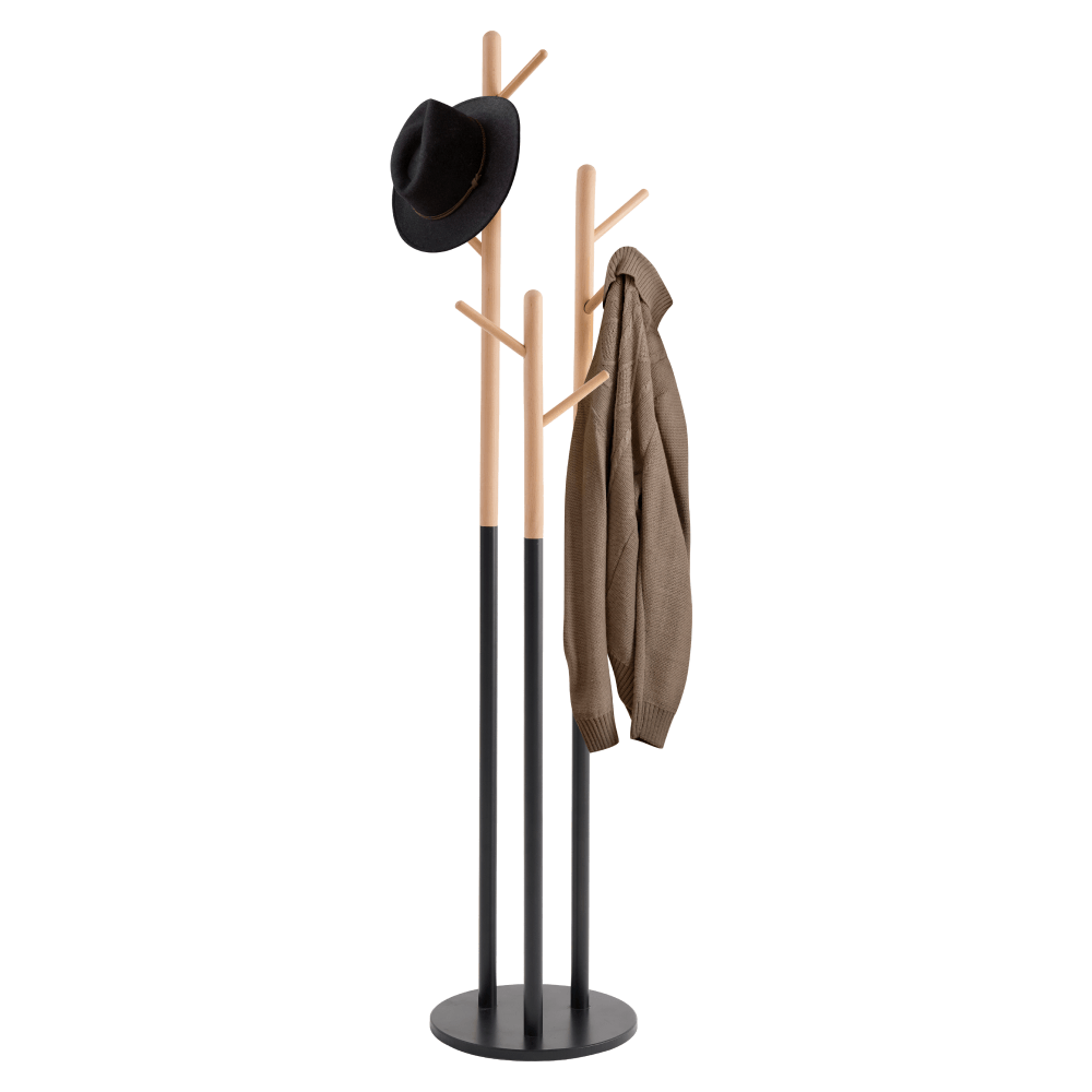 Cuier, negru/natural, TAVEL — imaginea 2
