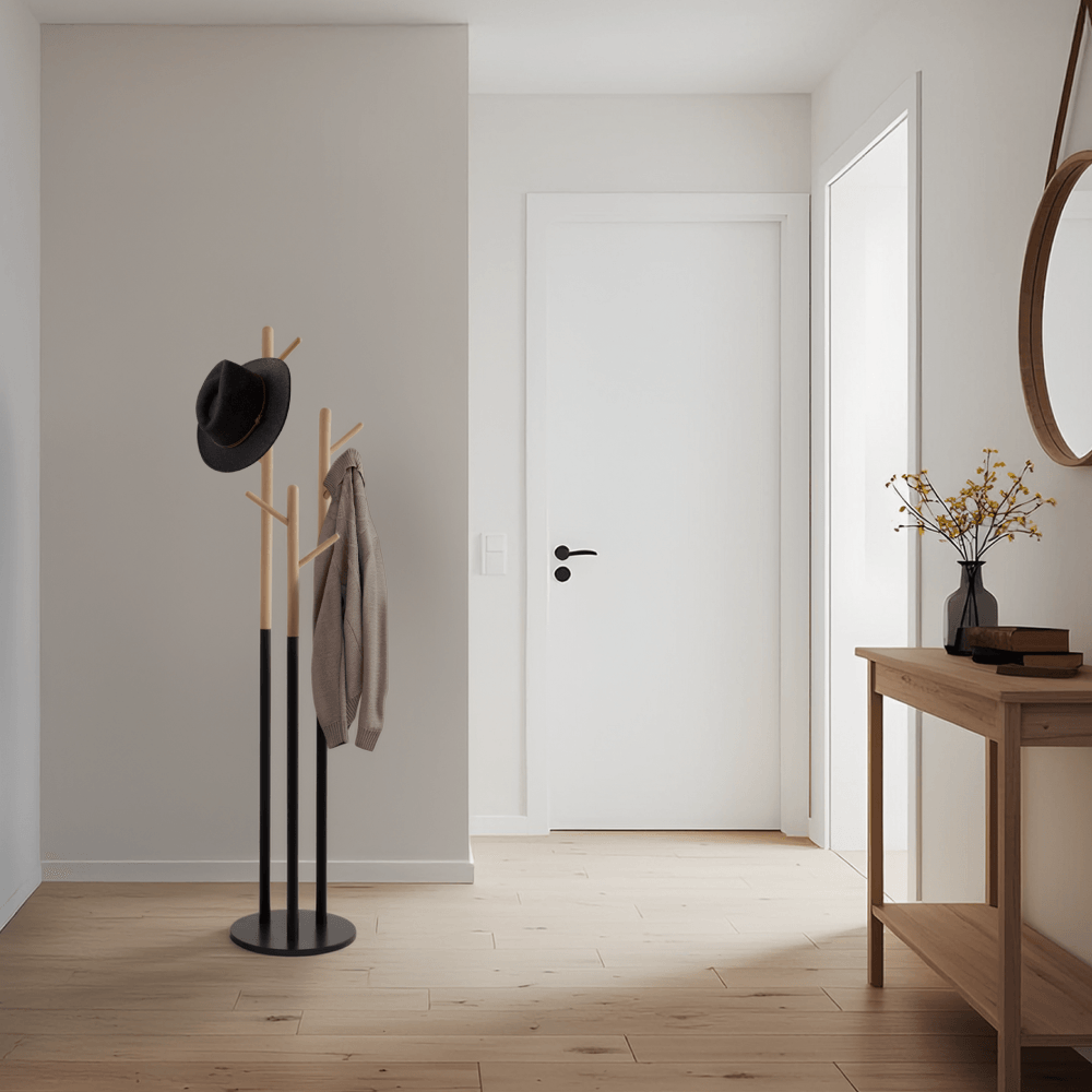 Cuier, negru/natural, TAVEL — imaginea 3