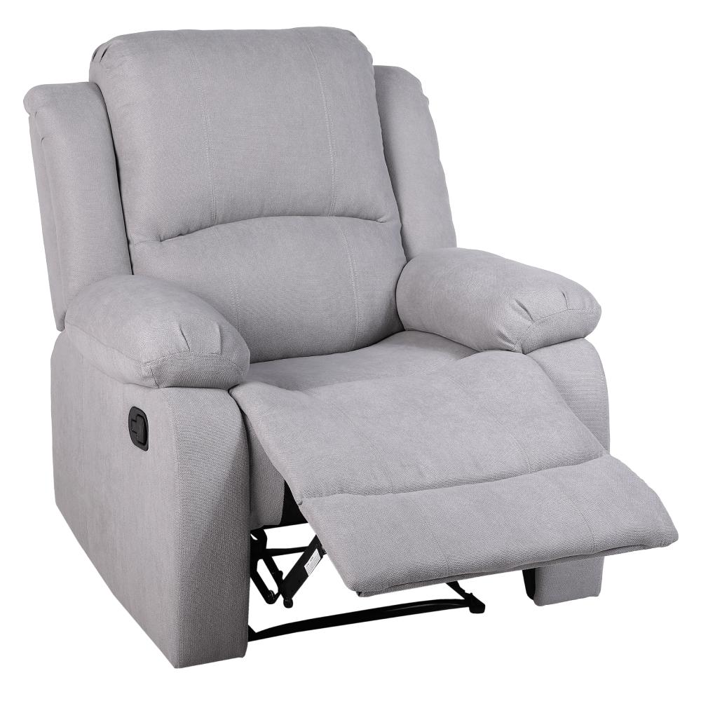 Fotoliu relaxant reglabil, material gri deschis, ASKOY NEW — imaginea 13