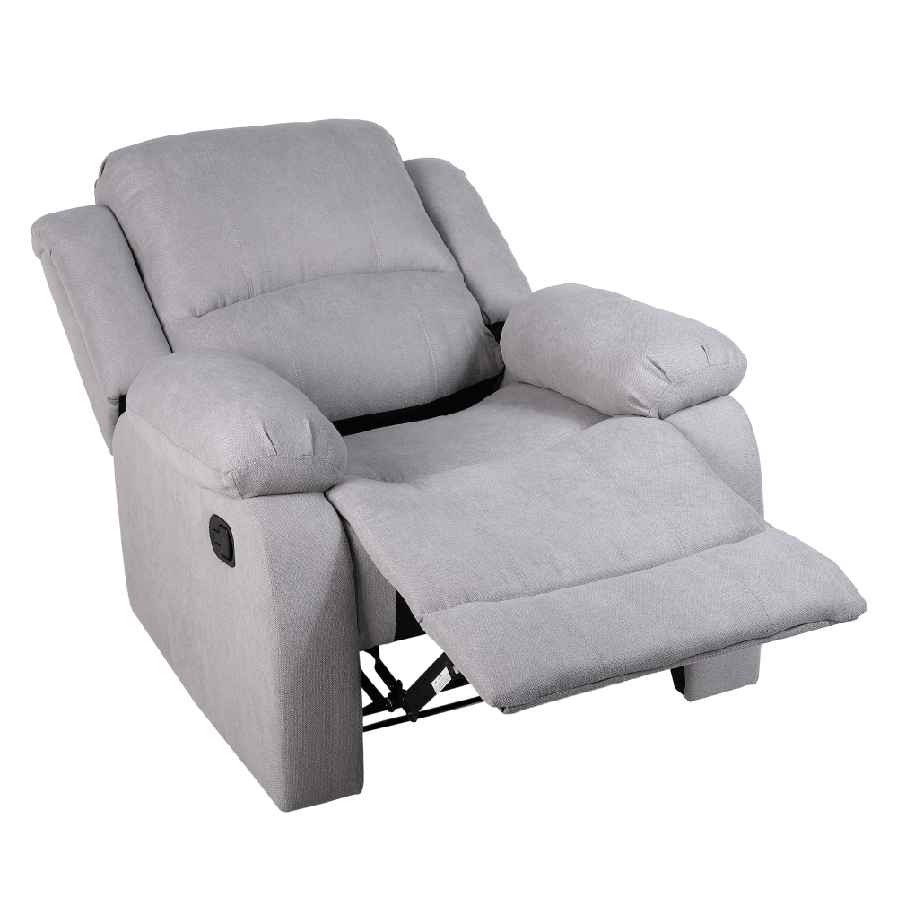 Fotoliu relaxant reglabil, material gri deschis, ASKOY NEW — imaginea 15