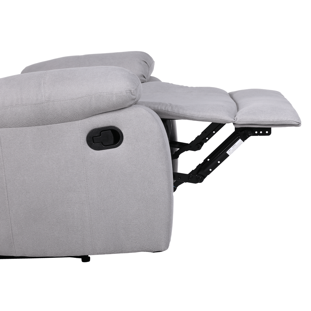 Fotoliu relaxant reglabil, material gri deschis, ASKOY NEW — imaginea 16