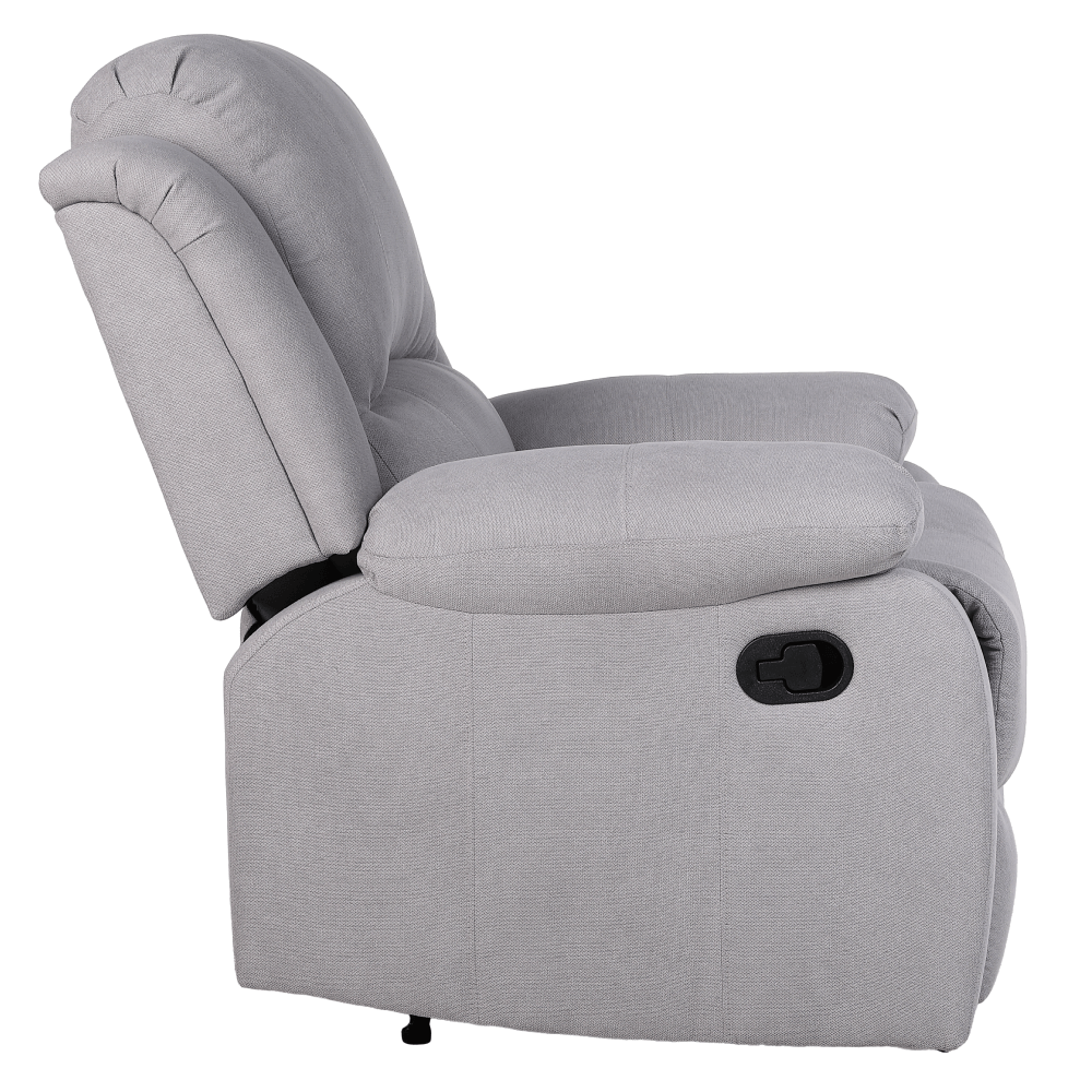 Fotoliu relaxant reglabil, material gri deschis, ASKOY NEW — imaginea 19