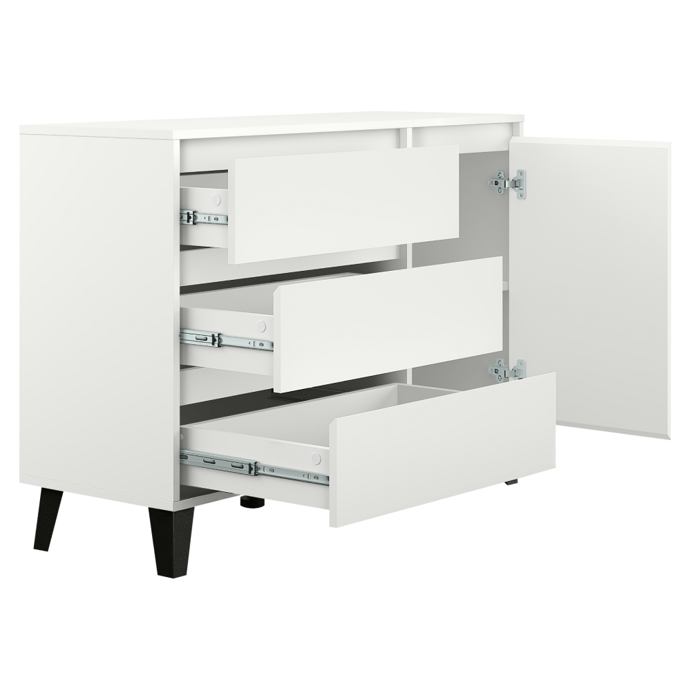 Comoda, alba, BOGAN NEW 1D3S — imaginea 2