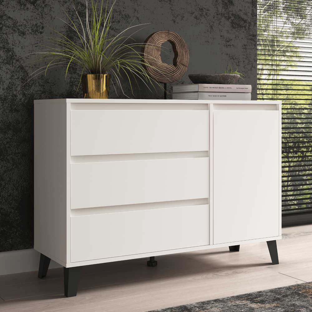 Comoda, alba, BOGAN NEW 1D3S — imaginea 8