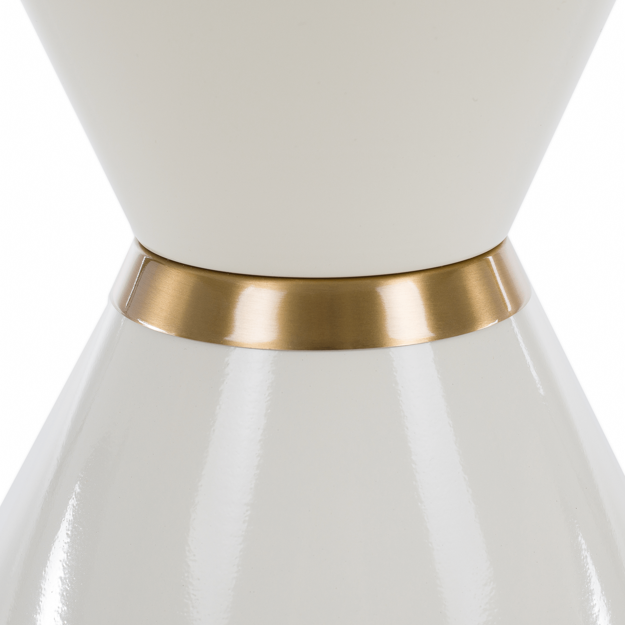 Masute de cafea, set de 2, marmura alba/alba/auriu, metal, MABUZ NEW — imaginea 6