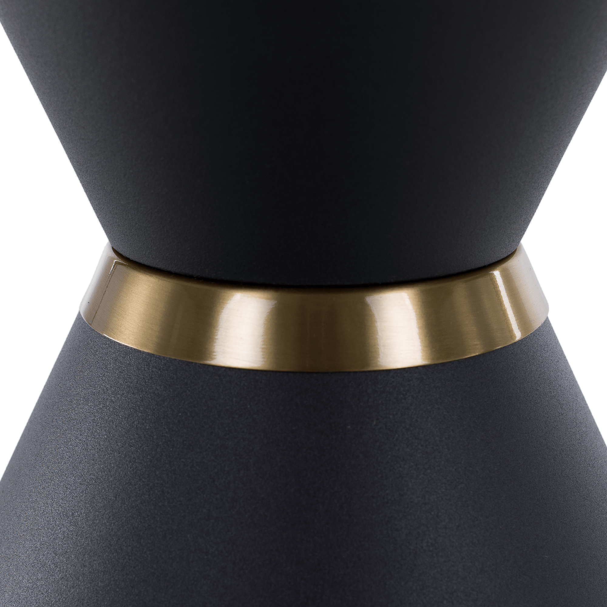 Masute de cafea, set de 2 bucati, marmura/negru/auriu, metal, MABUZ NEW — imaginea 9