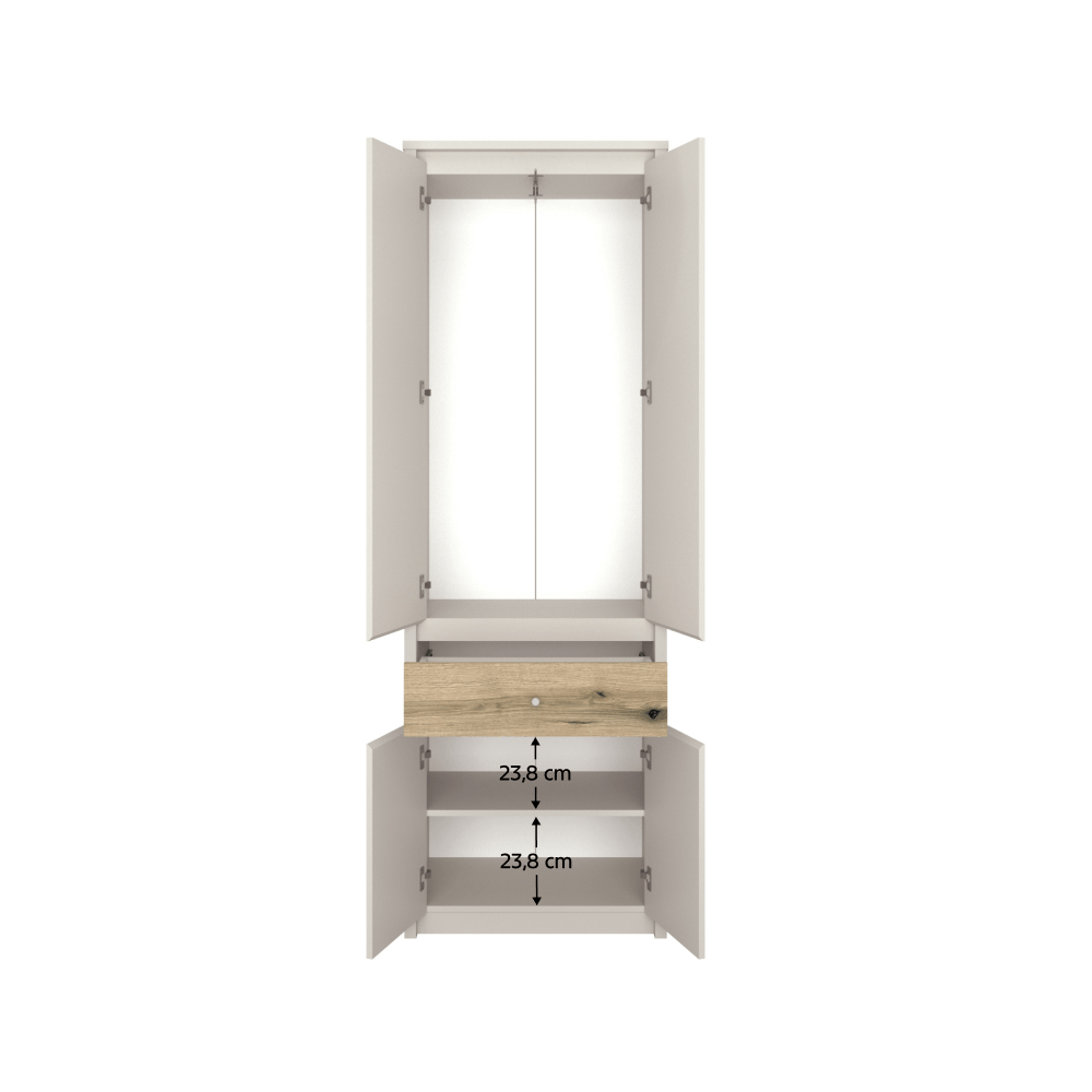 Dulap, casmir/stejar evoke, KAROS 4D1S/70 — imaginea 3