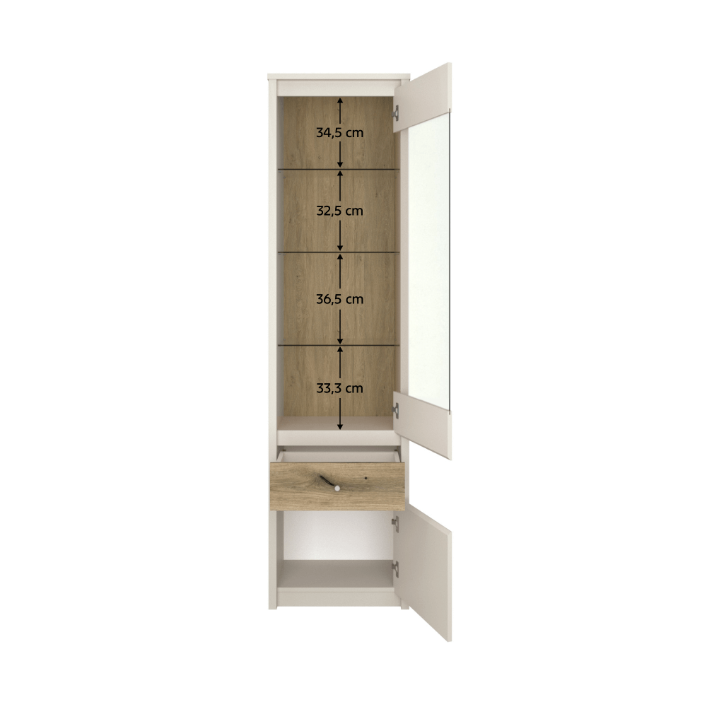 Vitrina, casmir/stejar evoke, KAROS 1D1W1S — imaginea 3