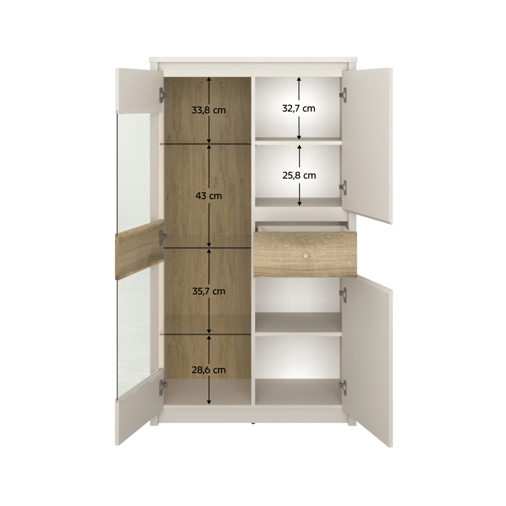 Vitrina, casmir/stejar evoke, KAROS 2D1W1S — imaginea 5