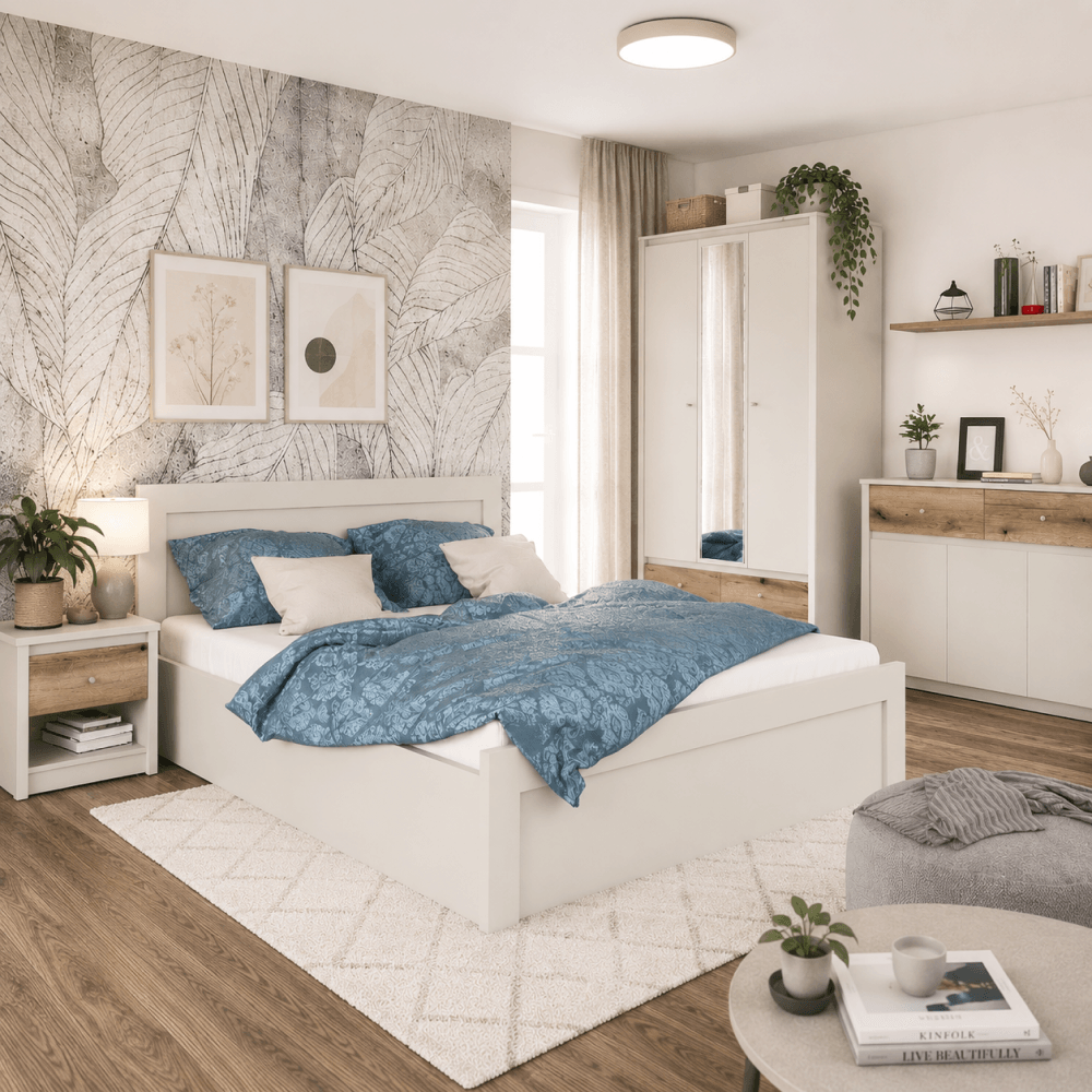 Dulap cu oglinda, casmir/stejar evoke, KAROS 3D4S — imaginea 4