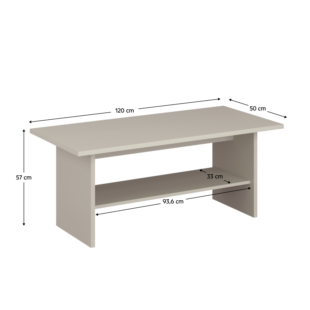Masuta de cafea 120, casmir, KAROS — imaginea 3