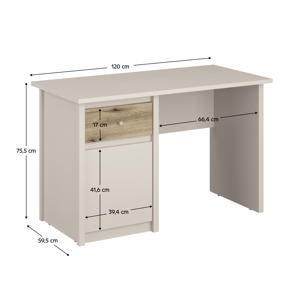 Masuta PC universala, casmir/stejar evoke, KAROS 1D1S/120 — imaginea 4