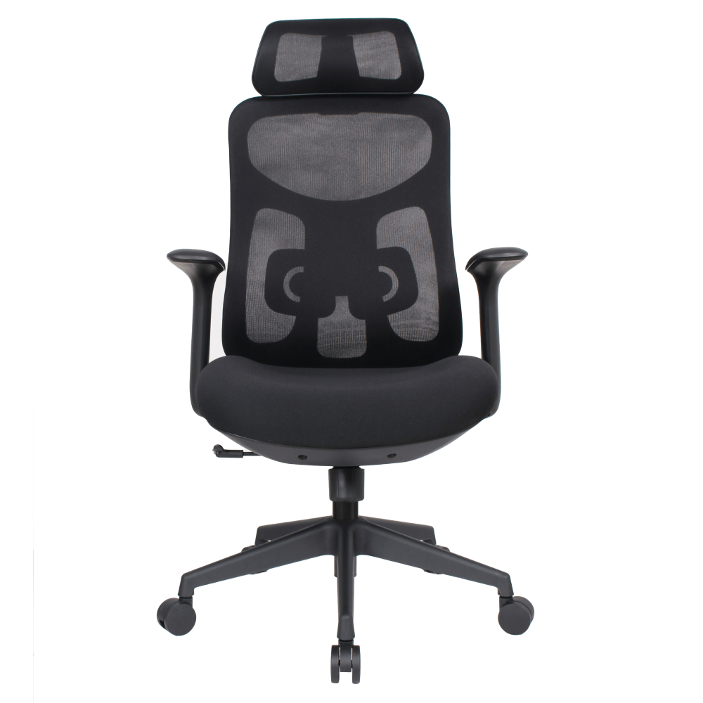 Fotoliu de birou, negru, portanta 150 kg, SULIVAN — imaginea 4