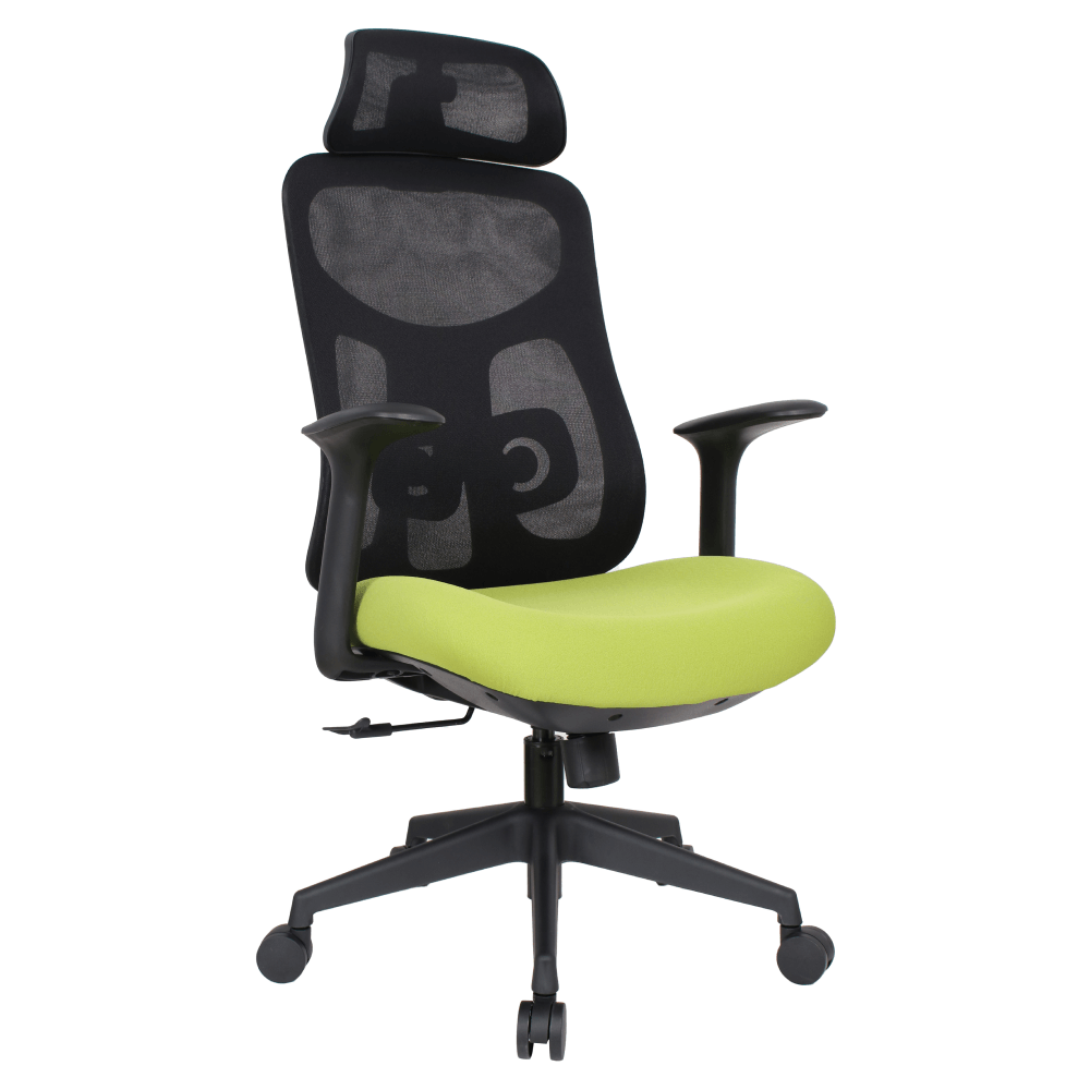 Fotoliu de birou, verde/negru, portanta 150 kg, SULIVAN — imaginea 3
