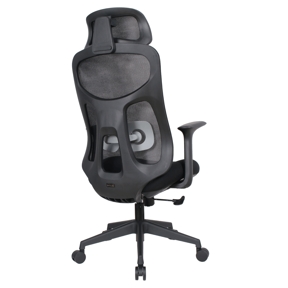 Fotoliu de birou, negru, portanta 150 kg, SULIVAN — imaginea 6