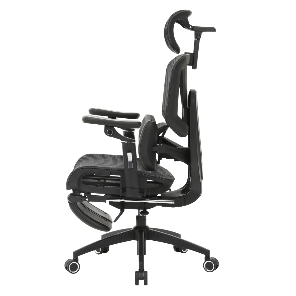 Fotoliu de birou, gri inchis/negru, portanta 150 kg, VILMER — imaginea 17