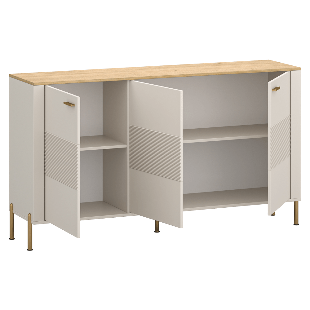 Comoda, casmir/stejar de piatra, RUNOL 3D — imaginea 5