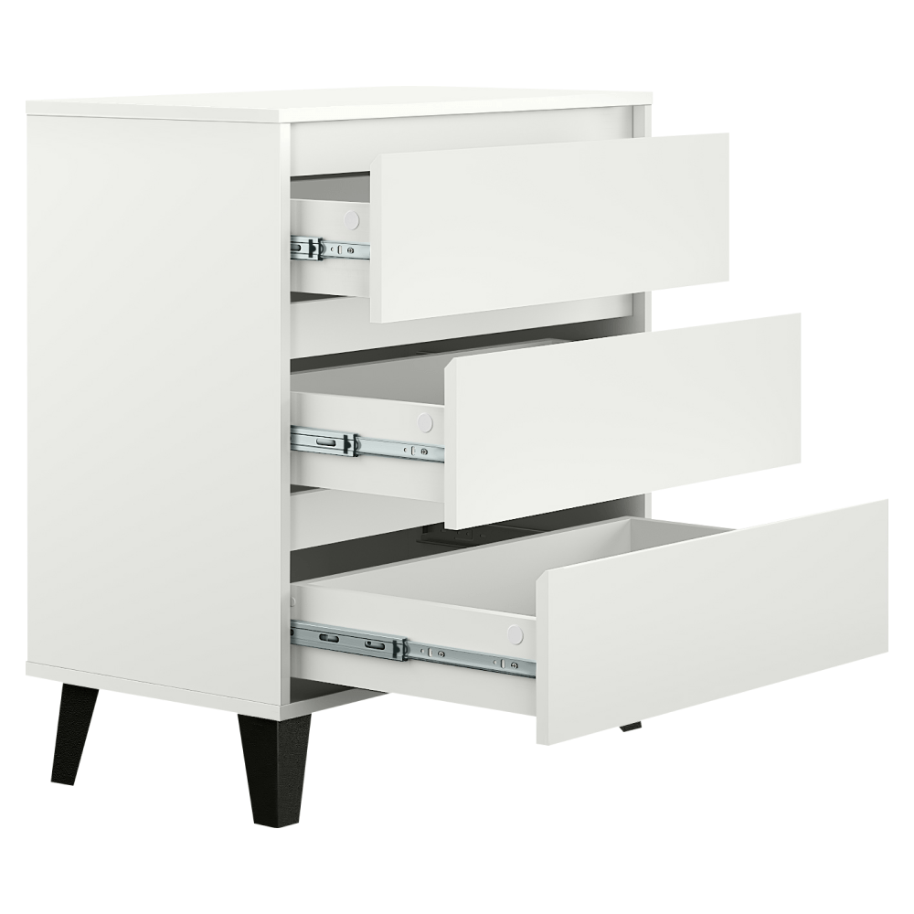 Comoda, alba, BOGAN NEW 3S70 — imaginea 2