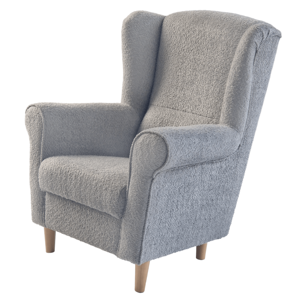 Fotoliu, textil gri Coral, CHARLOT — imaginea 4
