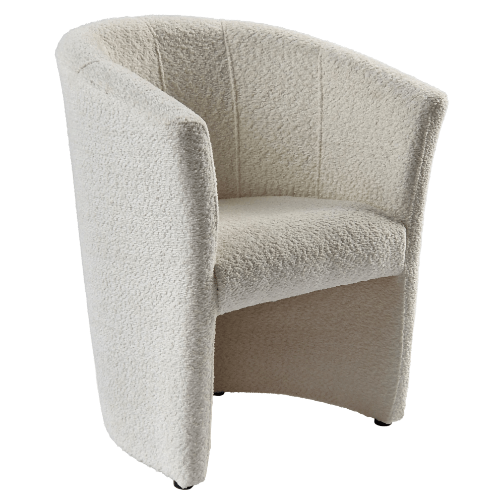 Fotoliu de club, material textil crem Coral, CUBA — imaginea 6