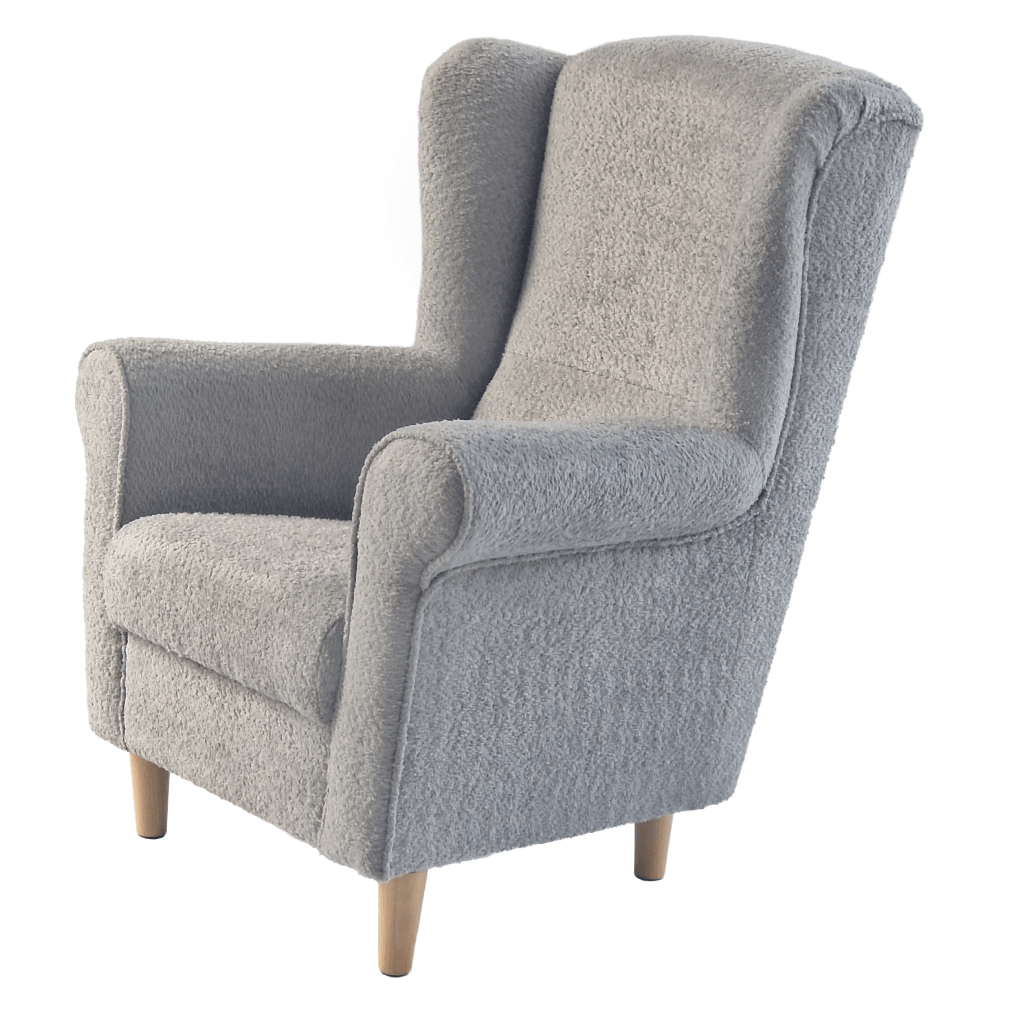 Fotoliu, textil gri Coral, CHARLOT — imaginea 6