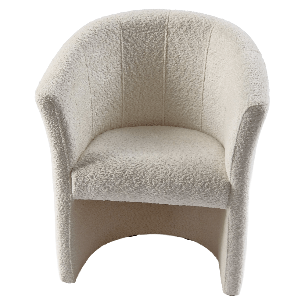 Fotoliu de club, material textil crem Coral, CUBA — imaginea 8