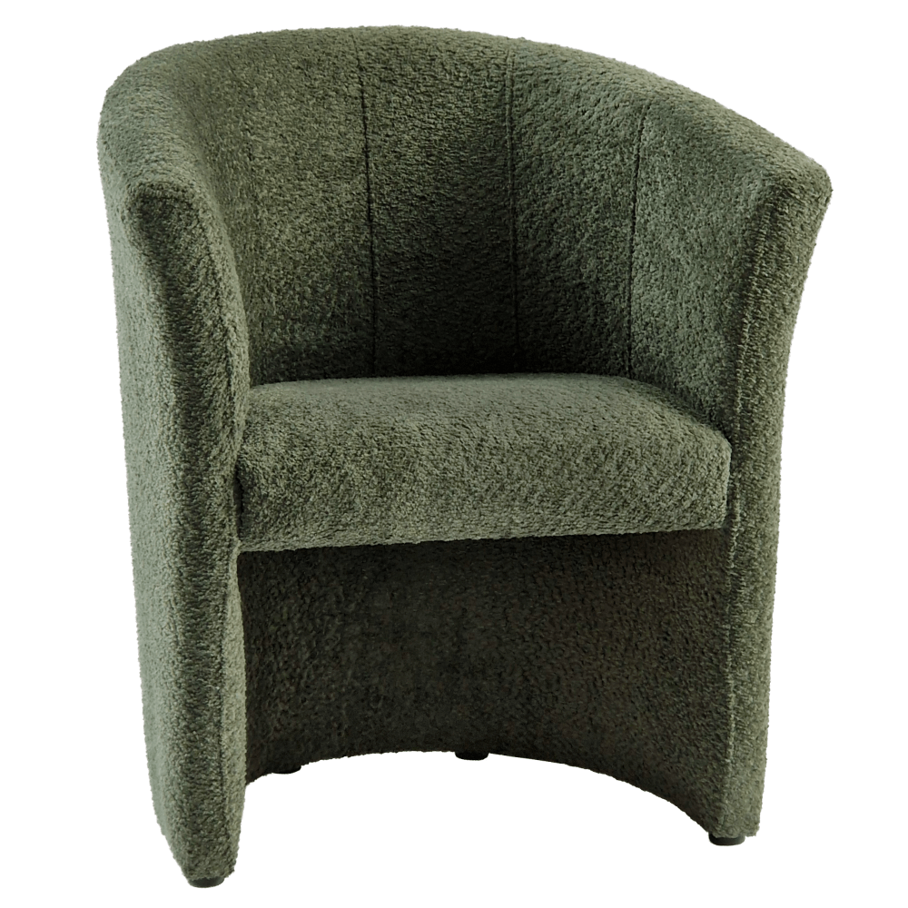 Fotoliu de club, material textil verde Coral, CUBA — imaginea 5