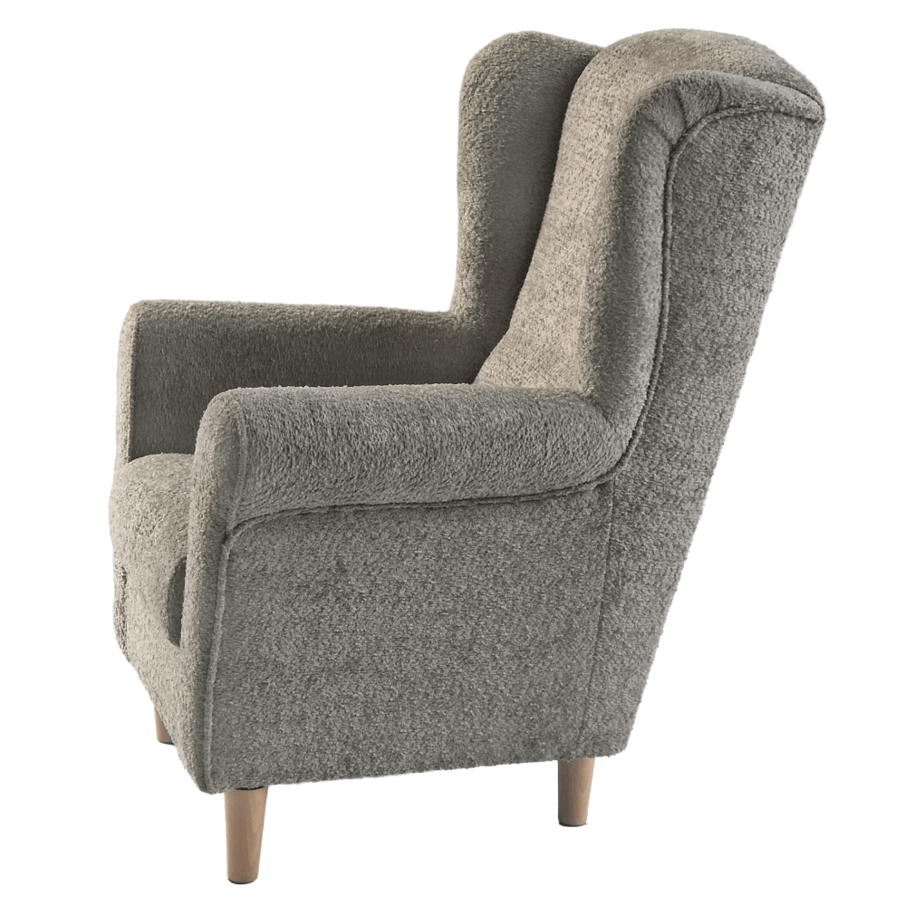 Fotoliu, textil gri-bej Taupe Coral, CHARLOT — imaginea 7