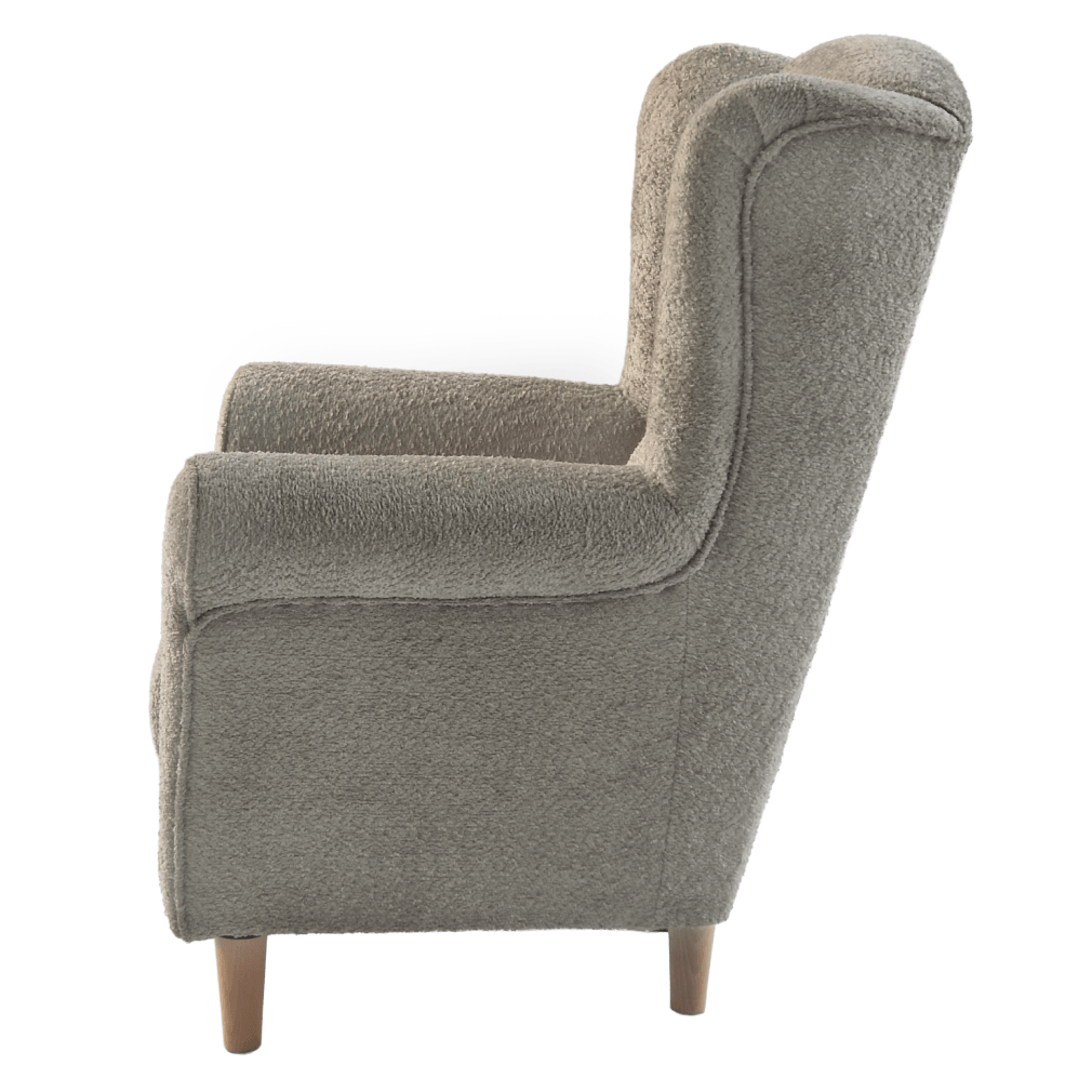 Fotoliu, textil gri-bej Taupe Coral, CHARLOT — imaginea 8