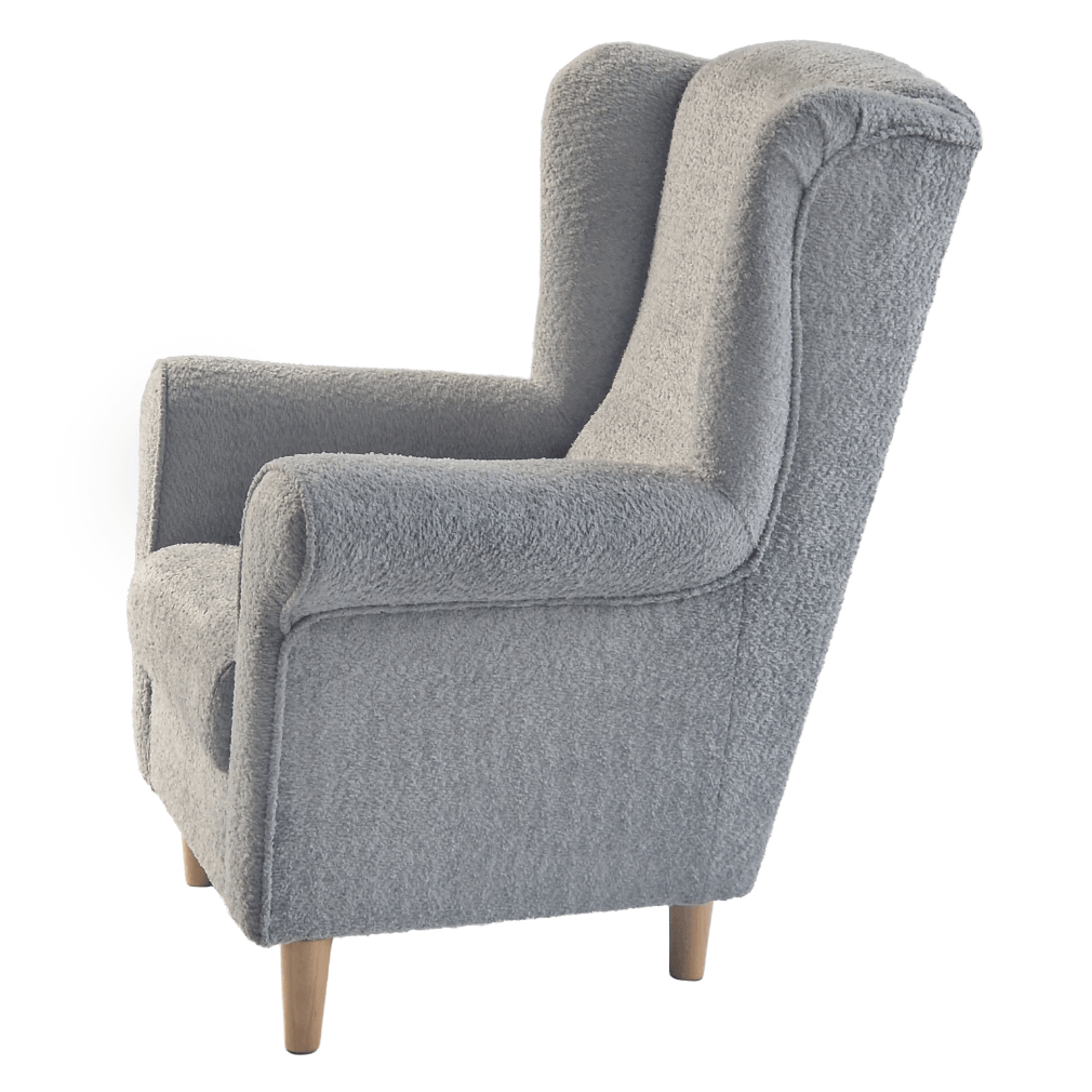 Fotoliu, textil gri Coral, CHARLOT — imaginea 7