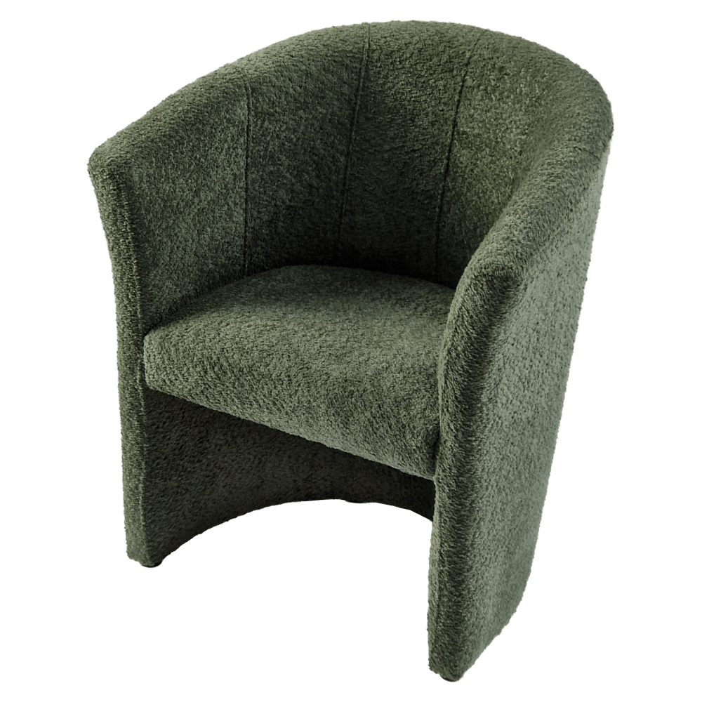 Fotoliu de club, material textil verde Coral, CUBA — imaginea 7