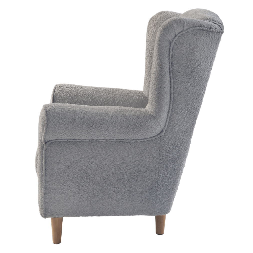 Fotoliu, textil gri Coral, CHARLOT — imaginea 8