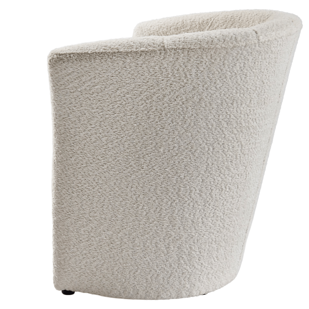 Fotoliu de club, material textil crem Coral, CUBA — imaginea 11