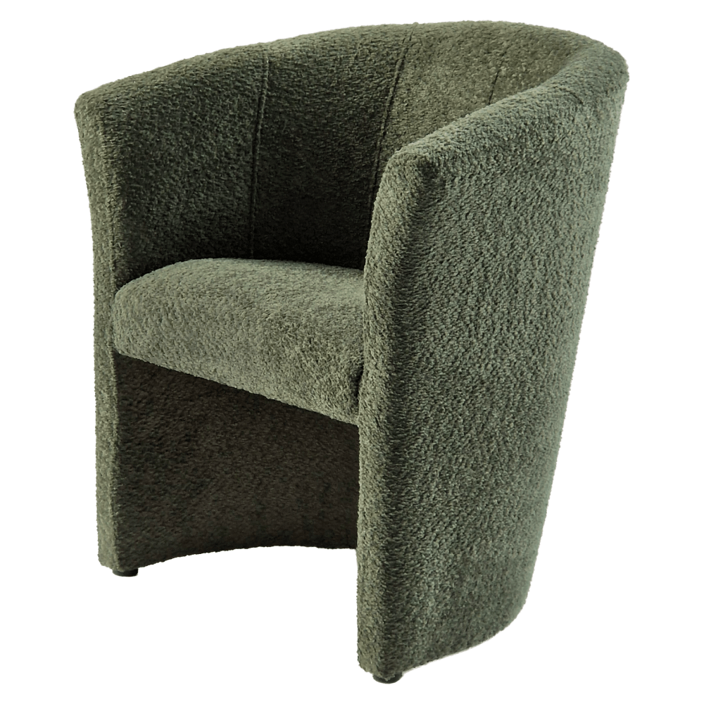 Fotoliu de club, material textil verde Coral, CUBA — imaginea 9