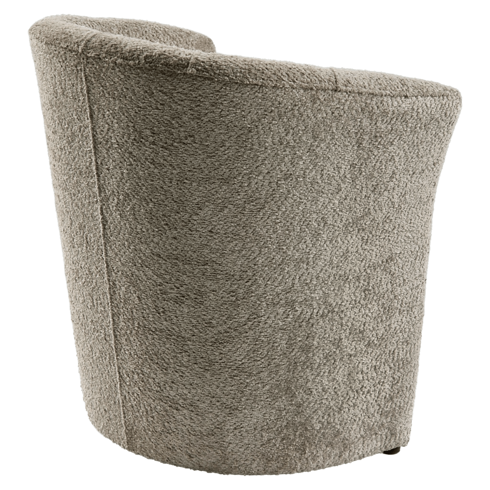 Fotoliu de club, material textil gri-bej Taupe Coral, CUBA — imaginea 11