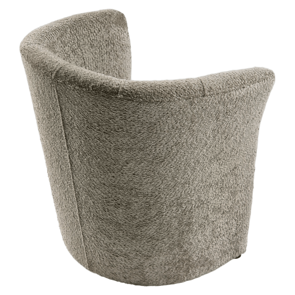 Fotoliu de club, material textil gri-bej Taupe Coral, CUBA — imaginea 12
