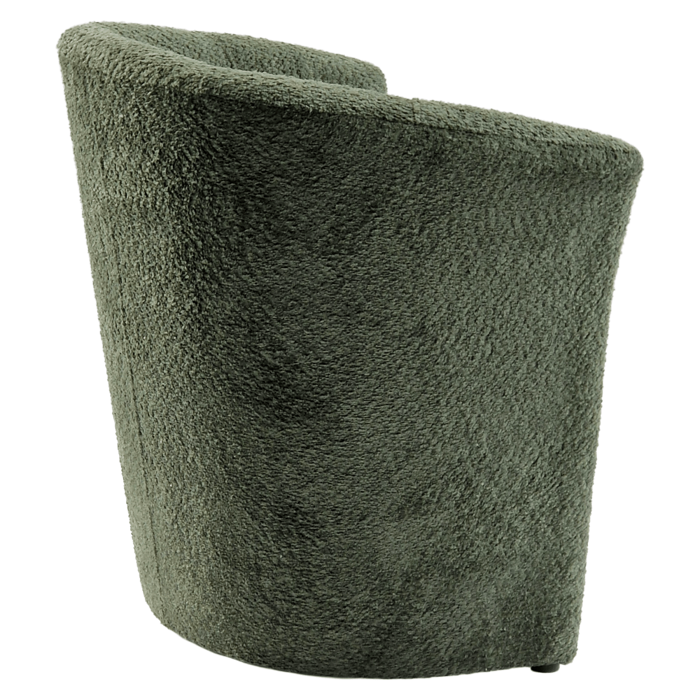 Fotoliu de club, material textil verde Coral, CUBA — imaginea 12