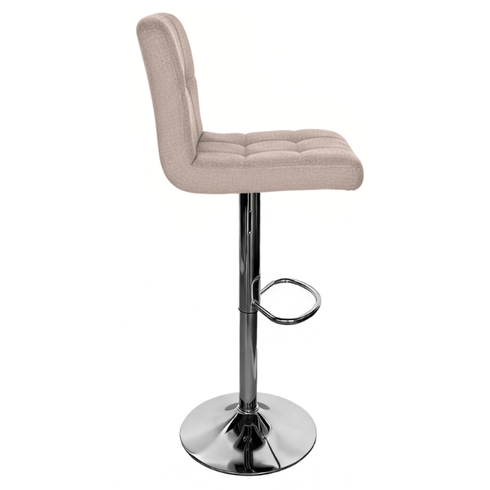 Scaun bar, gri maro taupe tesatura/crom, KANDY 2 NEW — imaginea 4