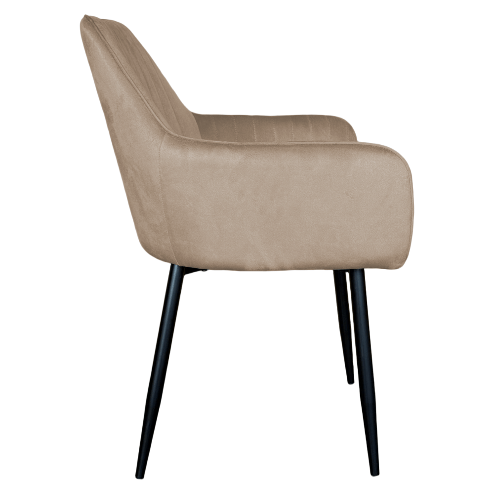 Fotoliu de design, catifea Velvet gri maroniu Taupe, ZIRKON NEW — imaginea 3