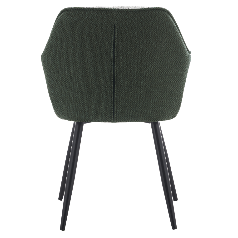 Fotoliu de design, verde/melir gri deschis/negru, KATRIEL — imaginea 5