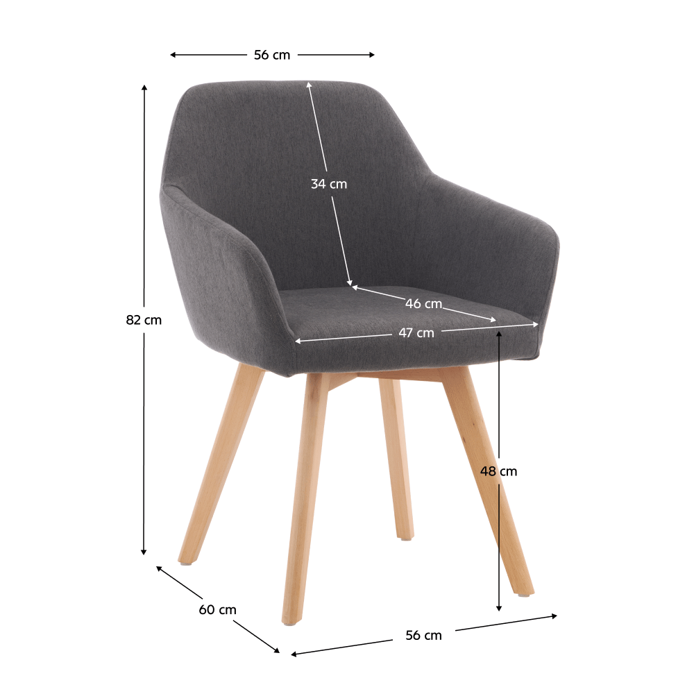 Fotoliu de design, gri inchis/fag, CLORIN 2 NEW — imaginea 8